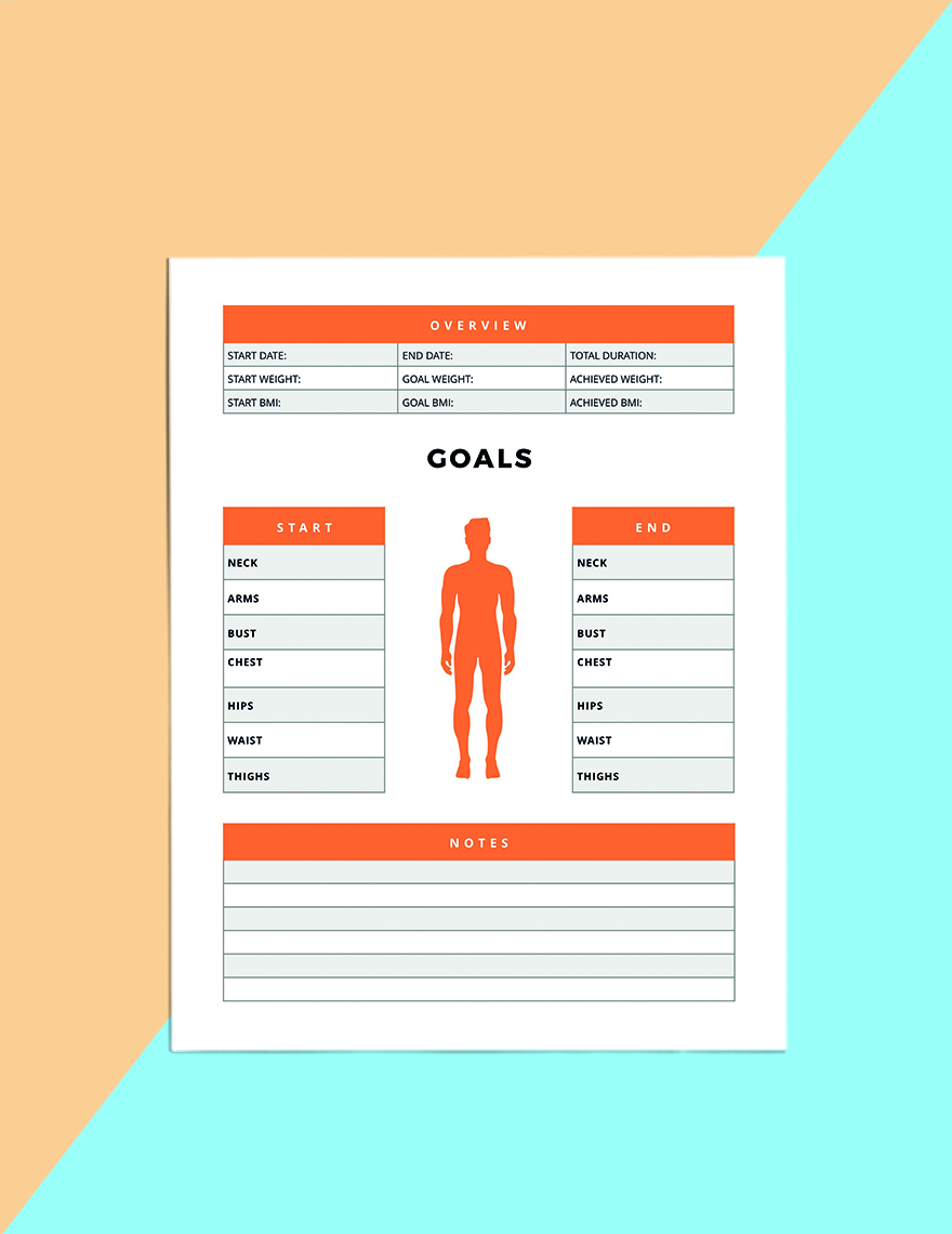Daily Workout Planner Template