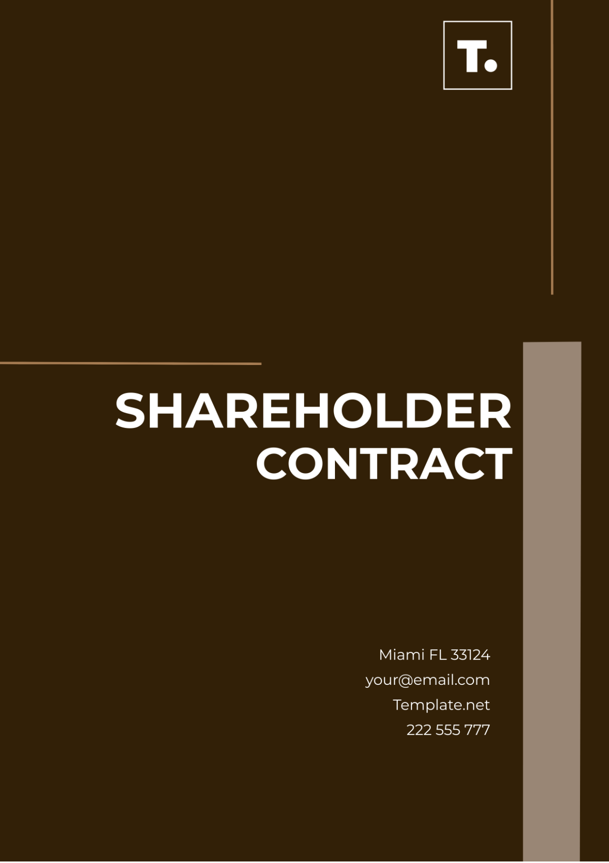 Sharesholder Contract Template