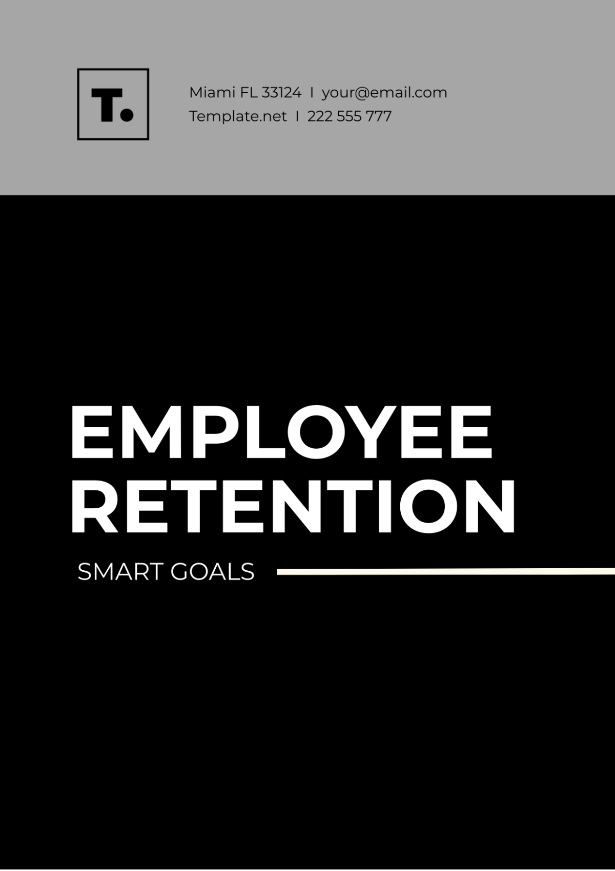 Employee Retention SMART Goals Template