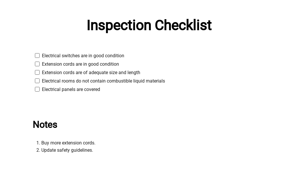 FREE Site Checklist Templates Word DOC Google Docs Apple Pages