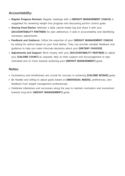 Free SMART Goals Template for Nutrition to Edit Online
