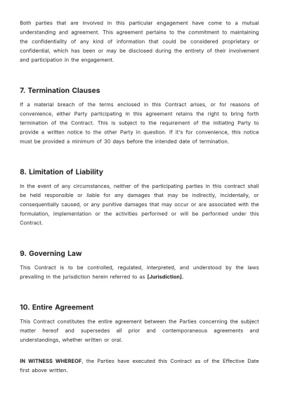 Free Campaign Manager Contract Template to Edit Online