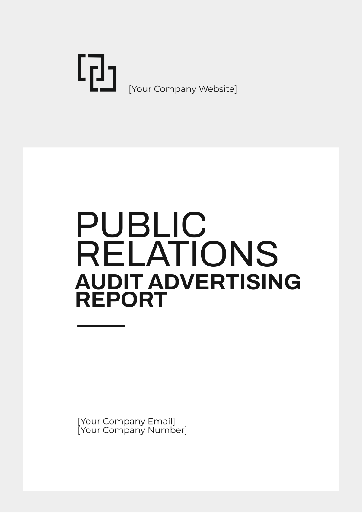 Public Relations Audit Advertising Report Template - Edit Online & Download