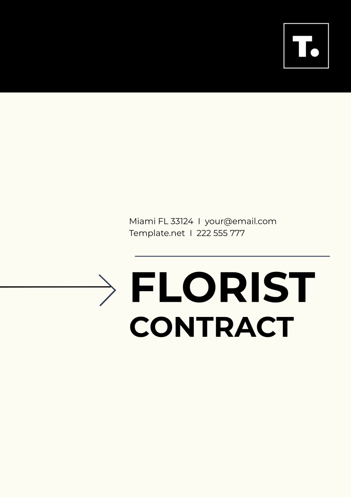 Florist Contract Template