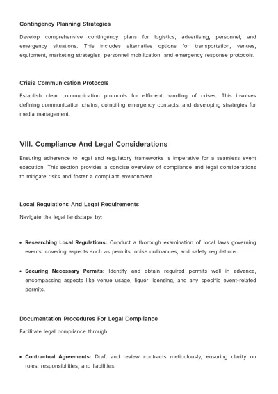 Free End-to-End Event Logistics Advertising Manual Template to Edit Online