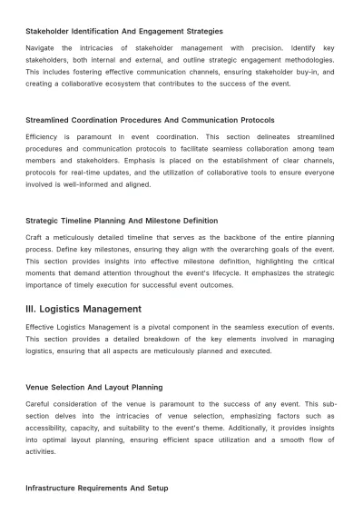 Free End-to-End Event Logistics Advertising Manual Template to Edit Online
