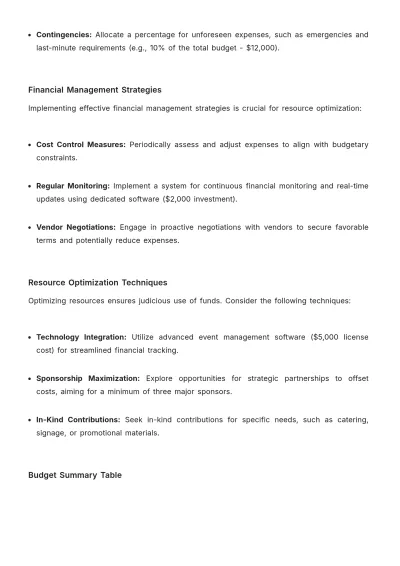 Free End-to-End Event Logistics Advertising Manual Template to Edit Online