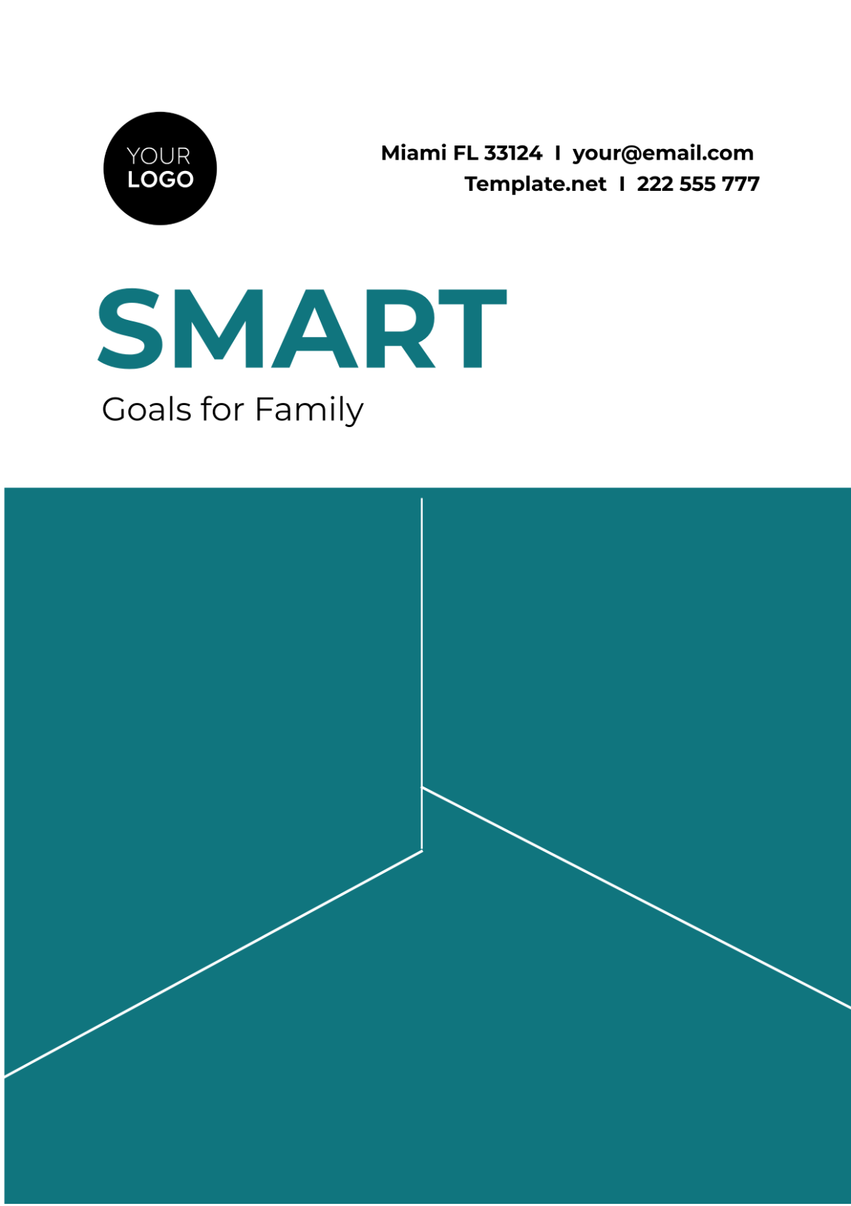 SMART Goals Template for Family