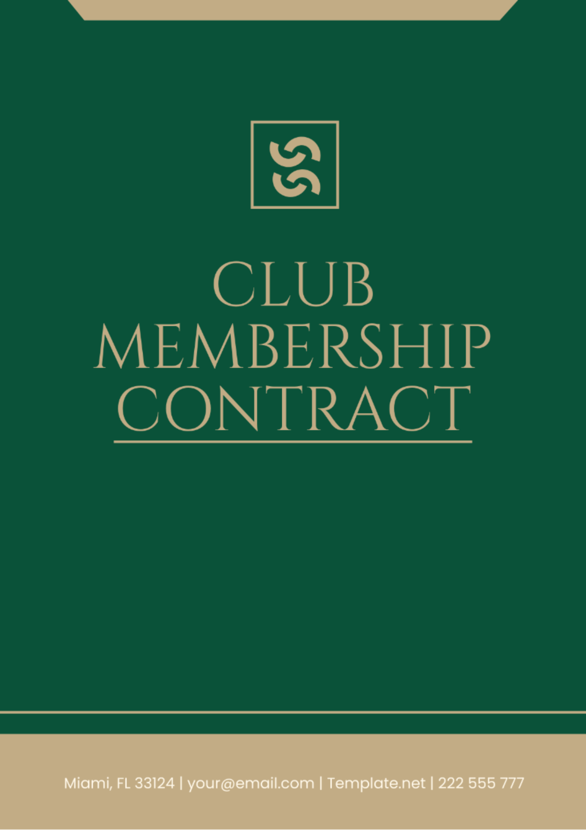Free Club Membership Contract Template