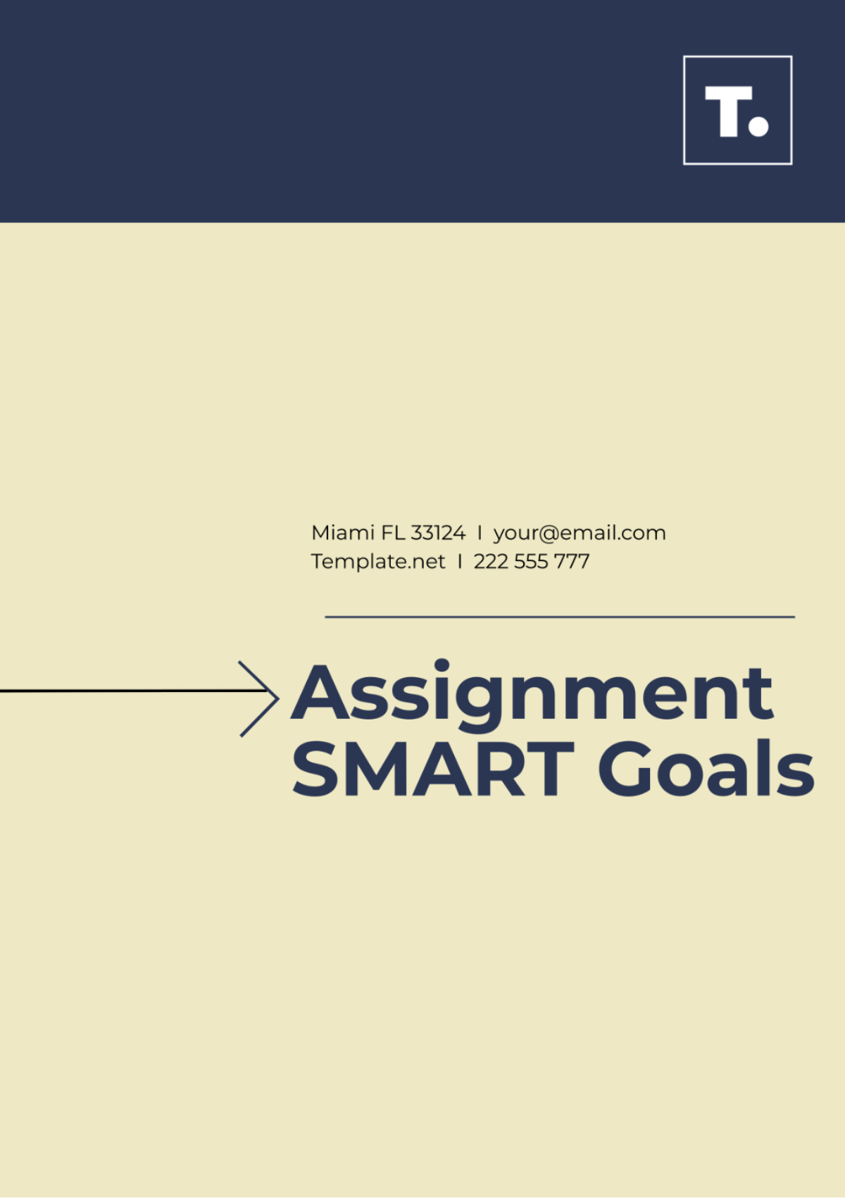 Assignment SMART Goals Template
