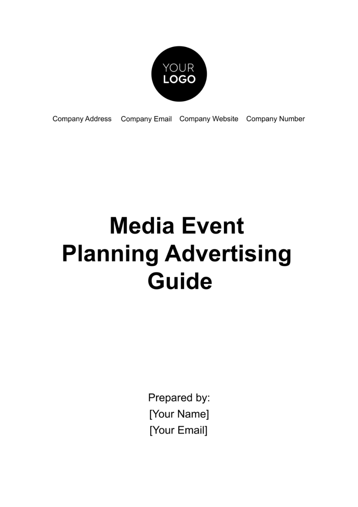 Media Event Planning Advertising Guide Template - Edit Online & Download