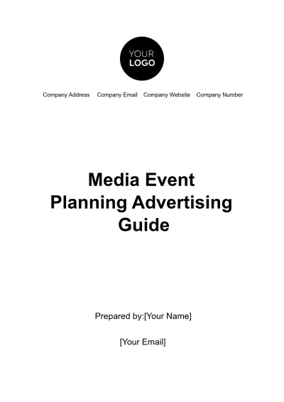 Free Media Event Planning Advertising Guide Template to Edit Online