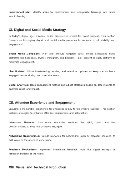 Free Media Event Planning Advertising Guide Template to Edit Online