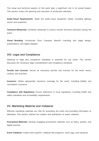 Free Media Event Planning Advertising Guide Template to Edit Online