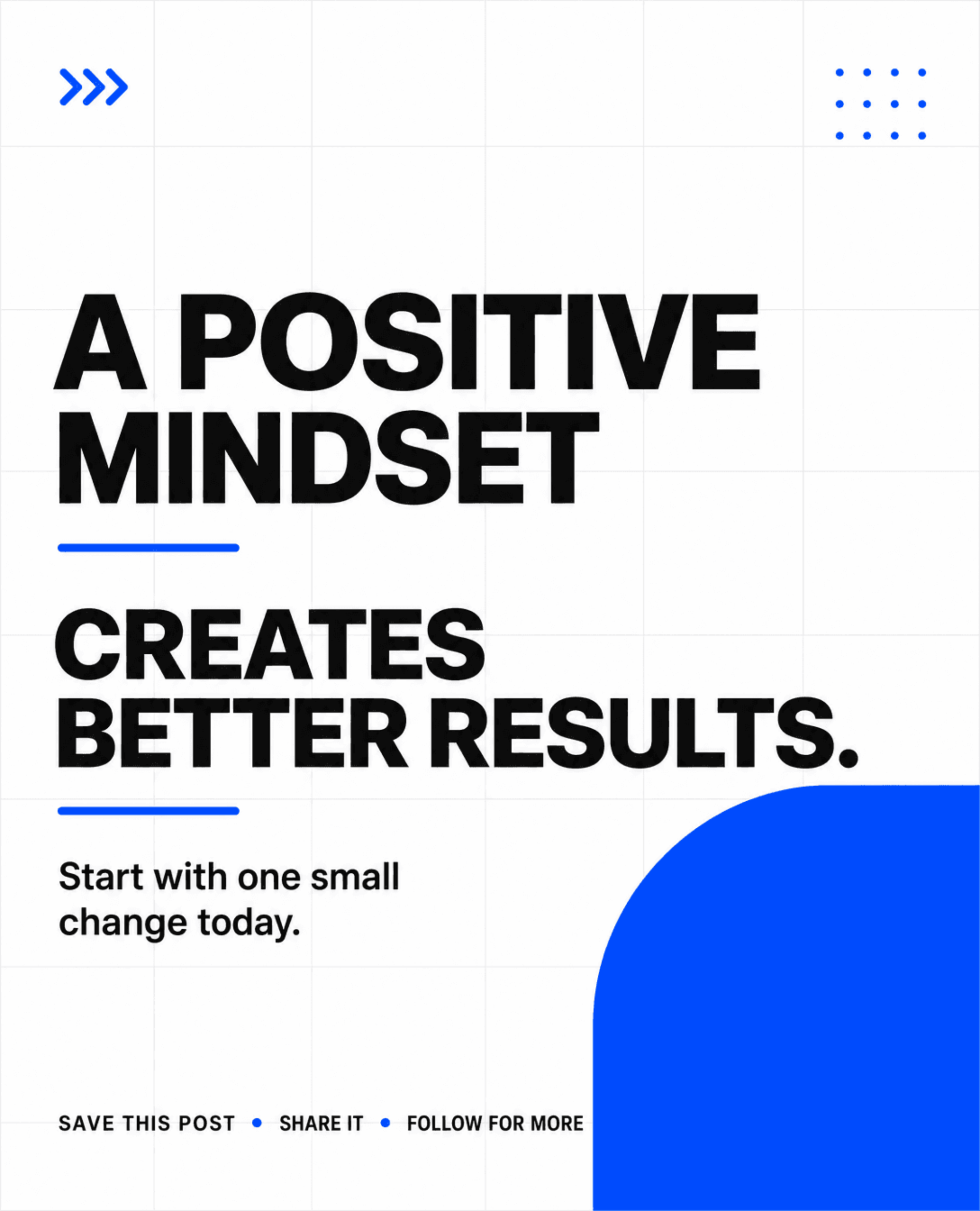 Free Positive Attitude Tips Instagram Carousel Post Template to Edit Online