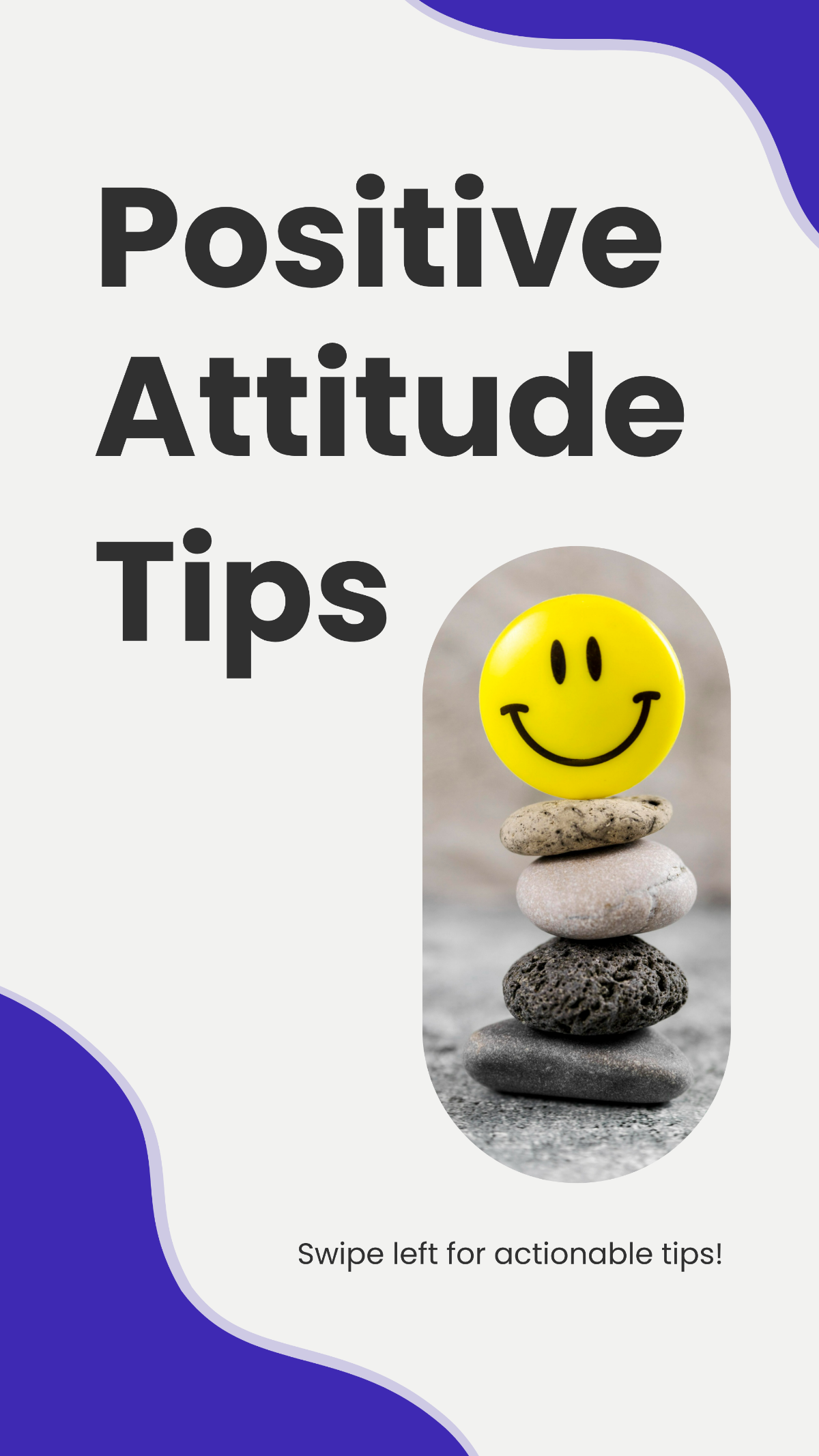 Positive Attitude Tips Instagram Carousel Post