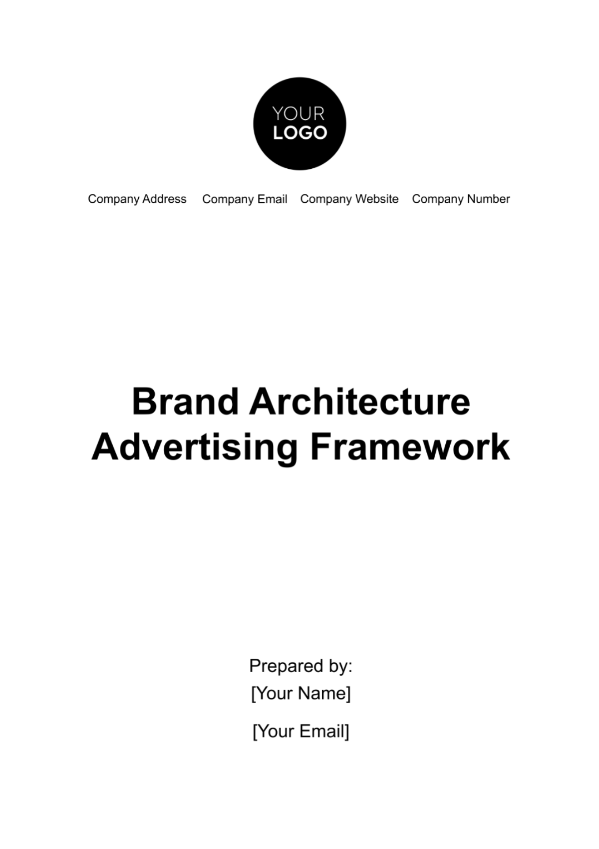 Brand Architecture Advertising Framework Template - Edit Online & Download