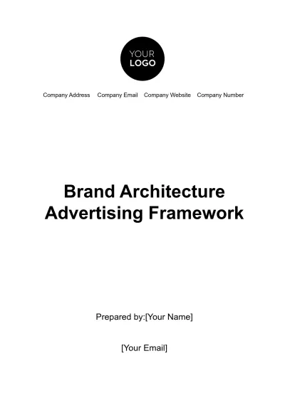 Free Brand Architecture Advertising Framework Template to Edit Online