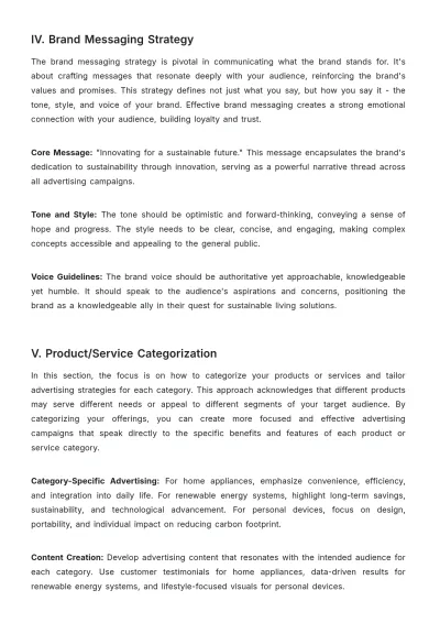 Free Brand Architecture Advertising Framework Template to Edit Online