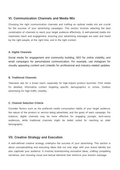 Free Brand Architecture Advertising Framework Template to Edit Online