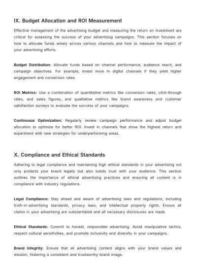 Free Brand Architecture Advertising Framework Template to Edit Online