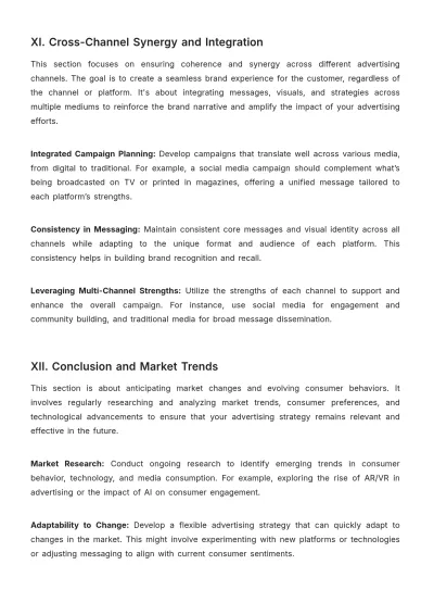 Free Brand Architecture Advertising Framework Template to Edit Online