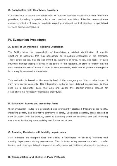 Free Nursing Home Emergency Procedure Template to Edit Online