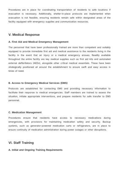 Free Nursing Home Emergency Procedure Template to Edit Online