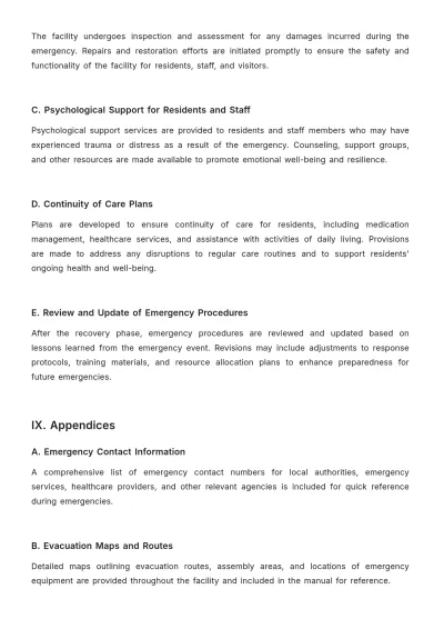 Free Nursing Home Emergency Procedure Template to Edit Online