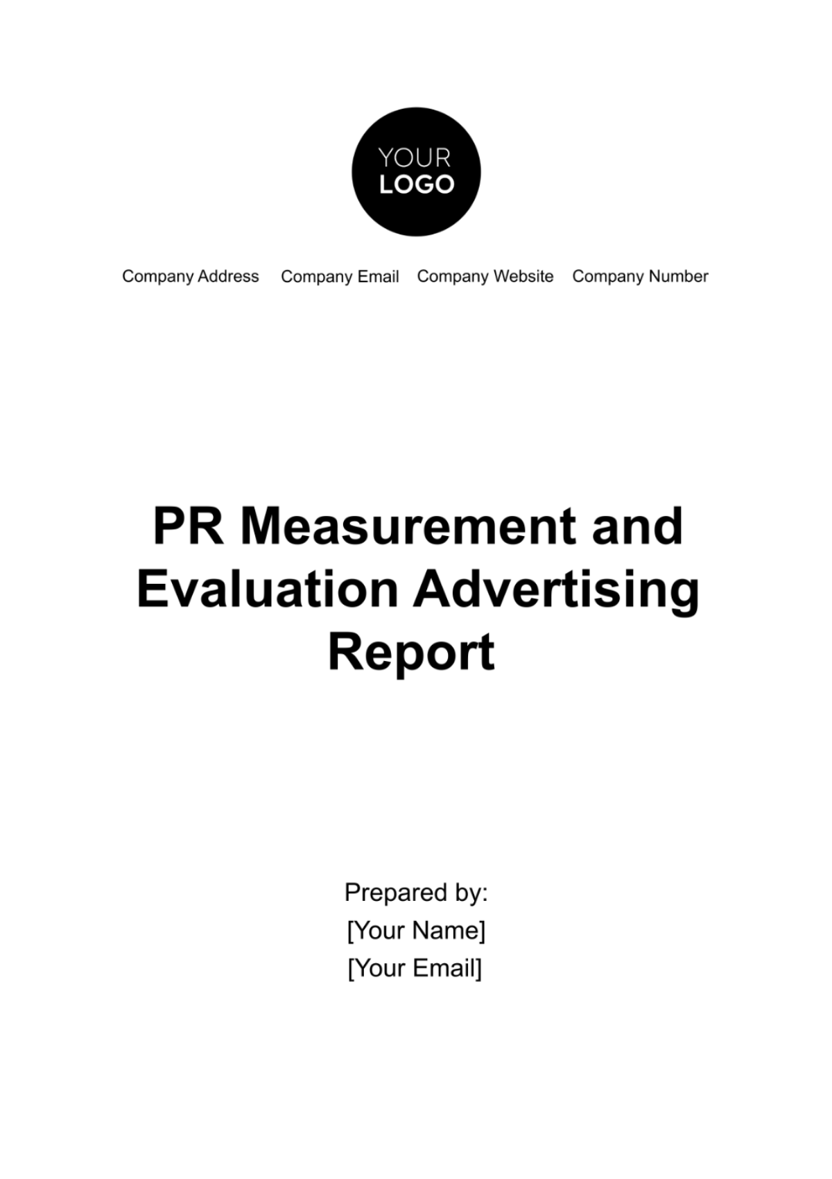 PR Measurement and Evaluation Advertising Report Template - Edit Online & Download