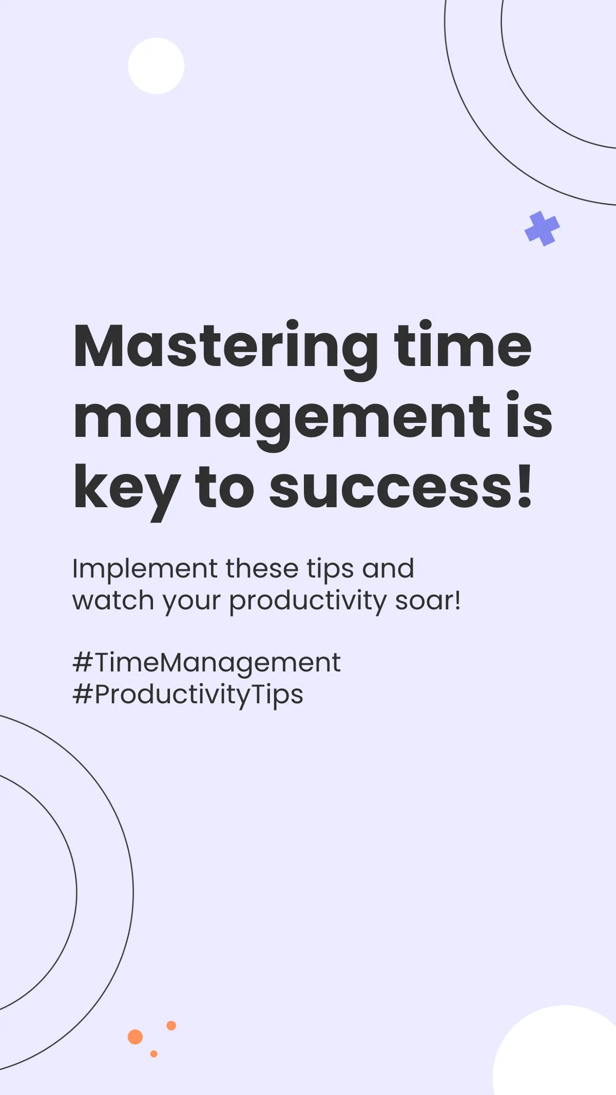 Free Time Management Carousel Instagram Post Template to Edit Online