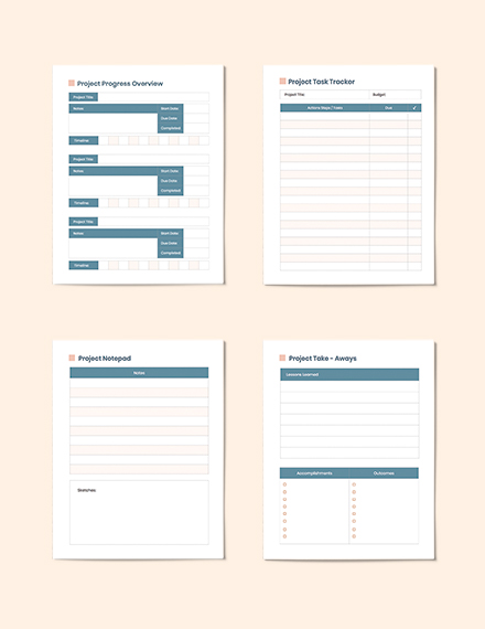 Sample Project planner Format