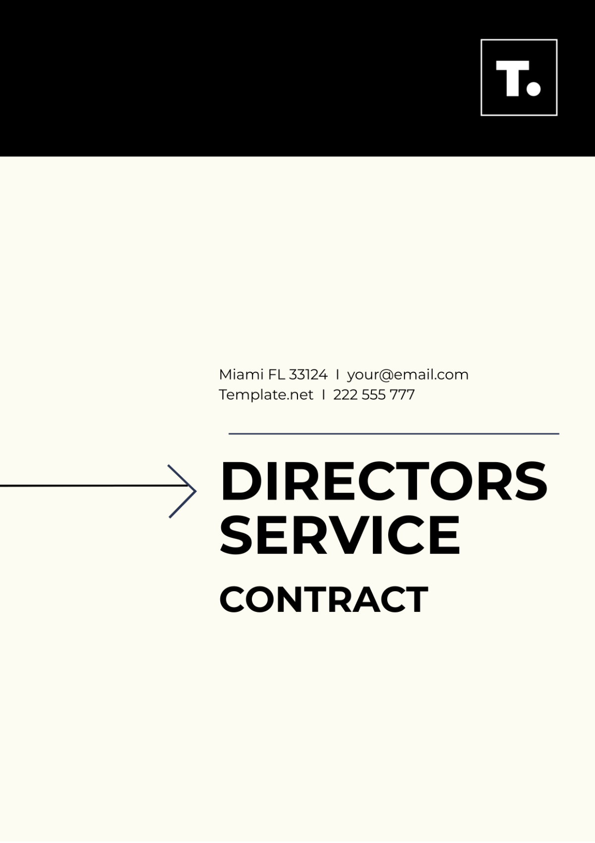 Free Directors Service Contract Template
