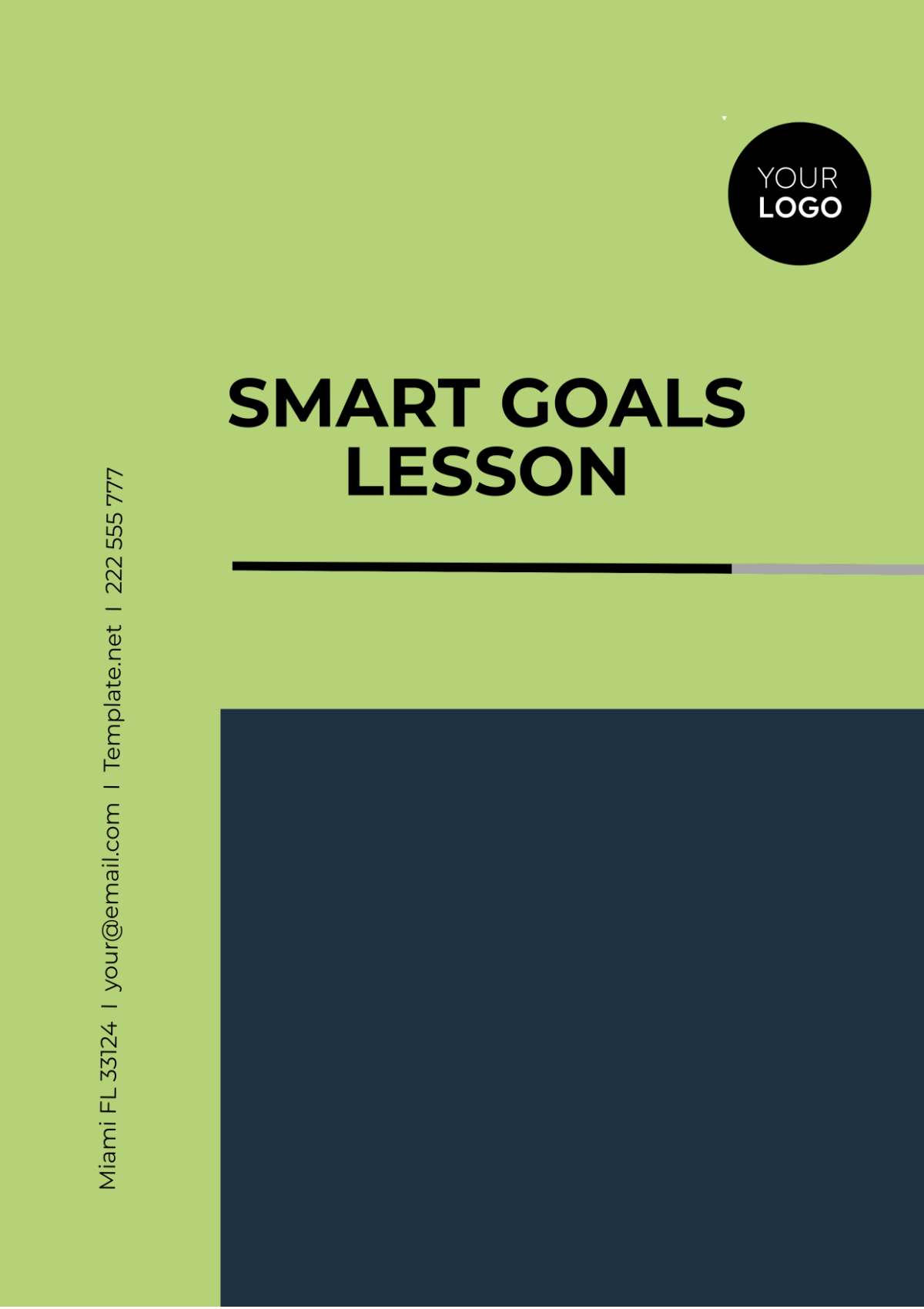SMART Goals Lesson Template