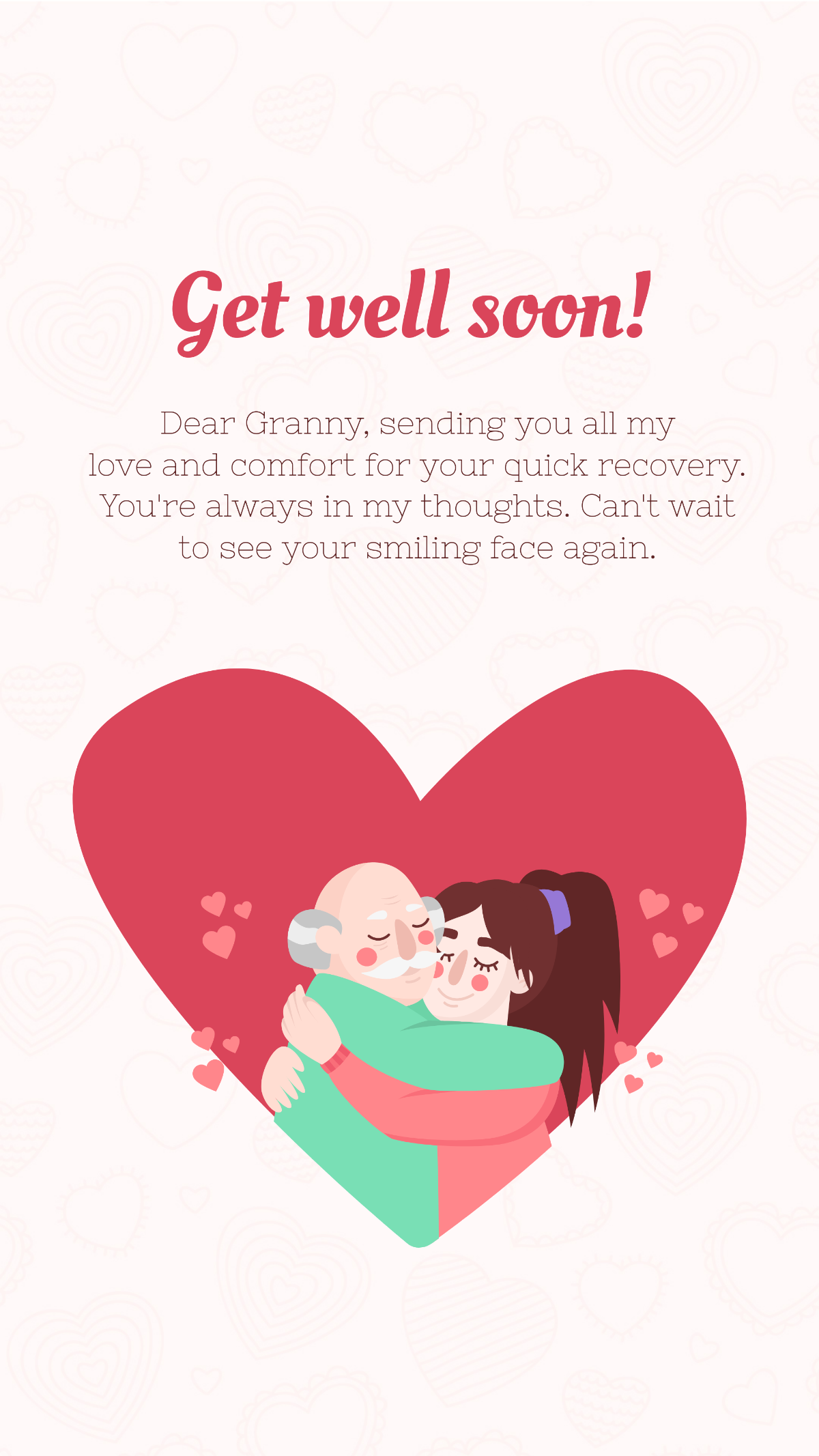 Get Well Soon Message For Granny Template