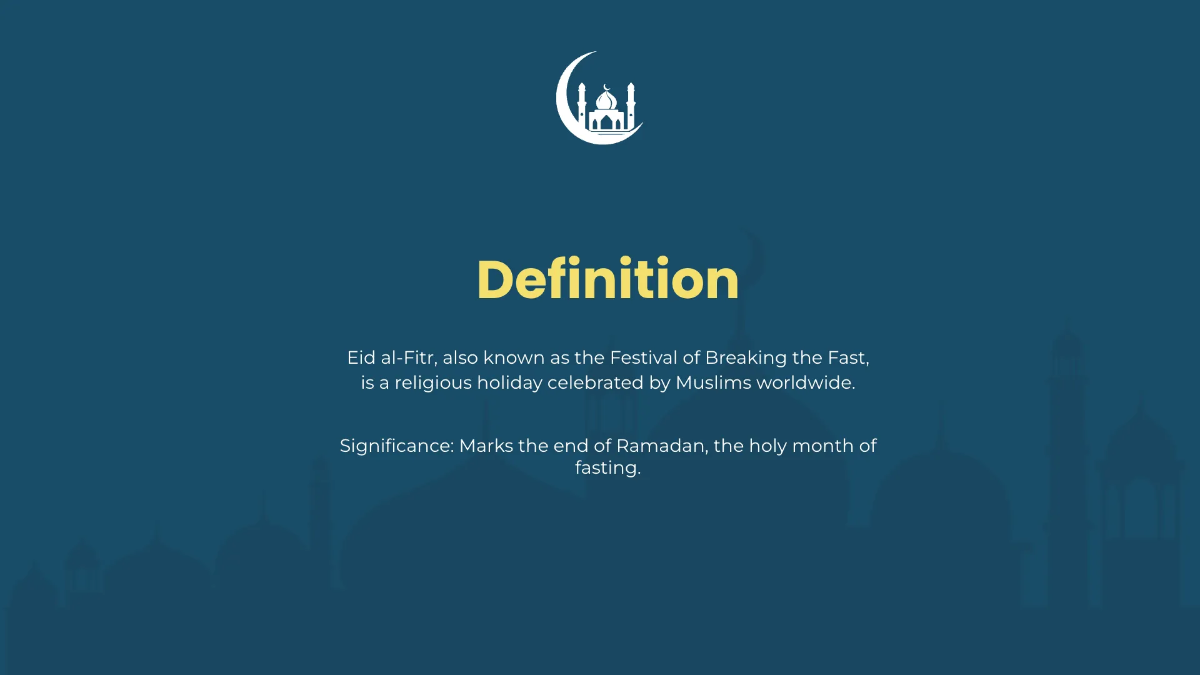 Free Eid Ul Fitr Presentation Template to Edit Online