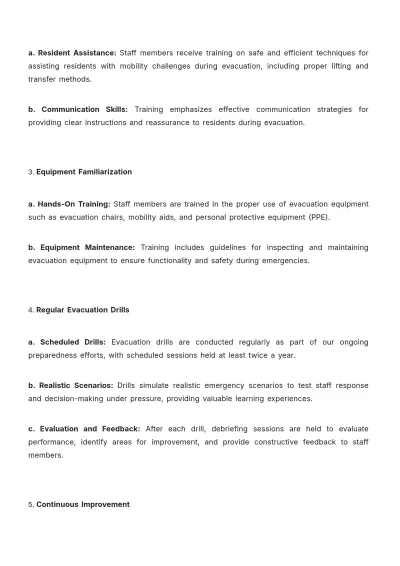 Free Nursing Home Evacuation Plan Template to Edit Online