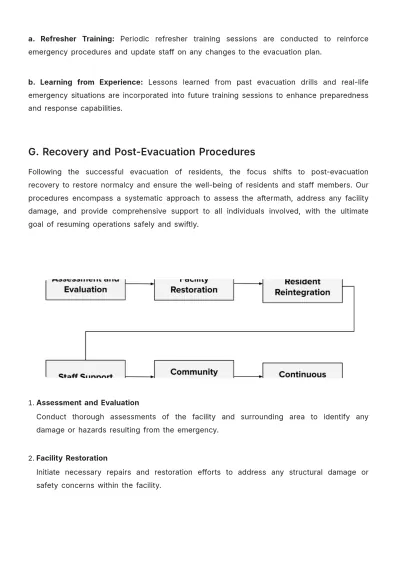 Free Nursing Home Evacuation Plan Template to Edit Online