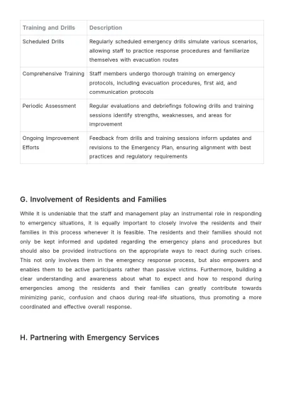 Free Nursing Home Emergency Plan Template to Edit Online