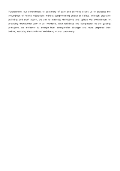 Free Nursing Home Emergency Plan Template to Edit Online