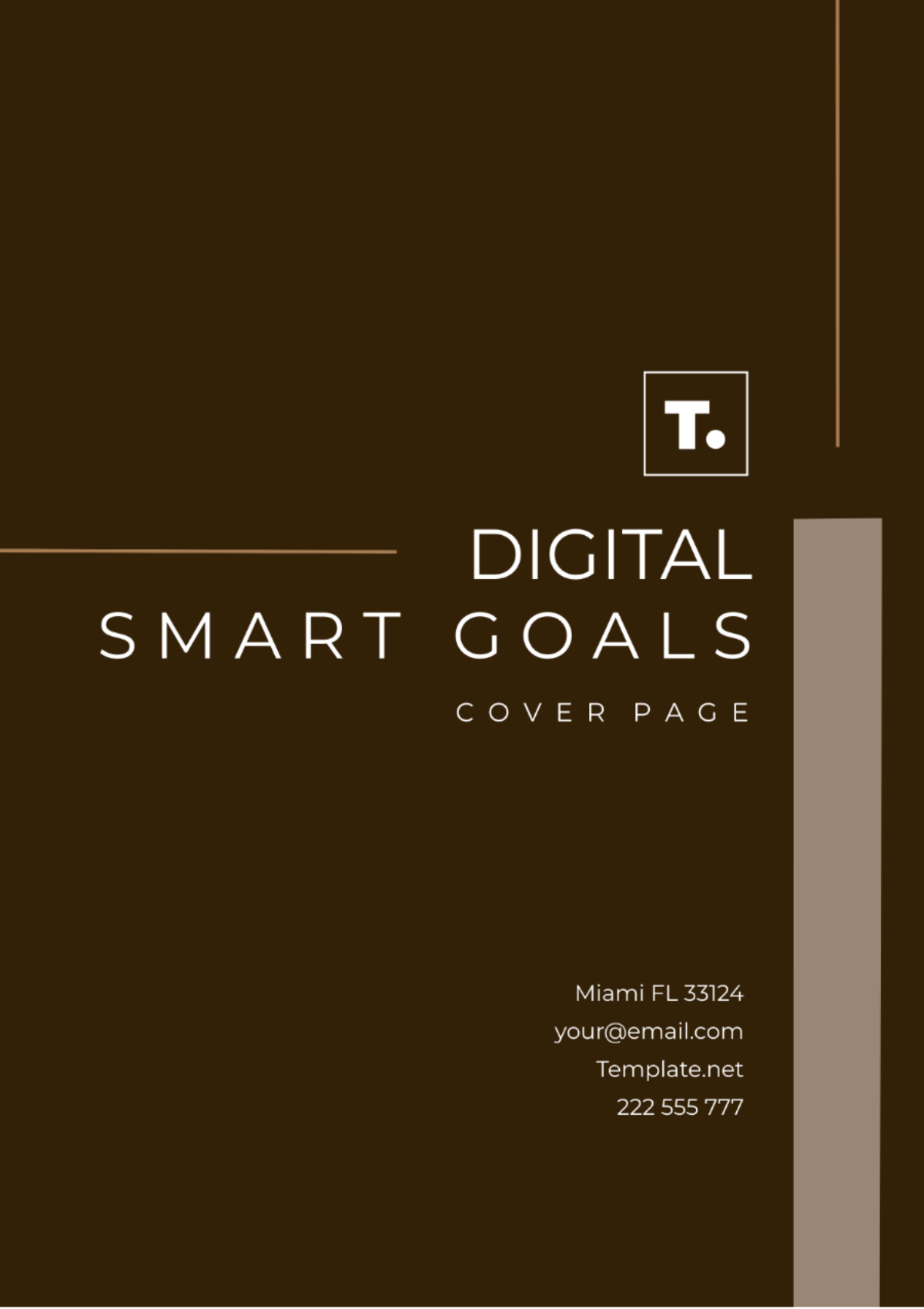 Digital SMART Goals Template