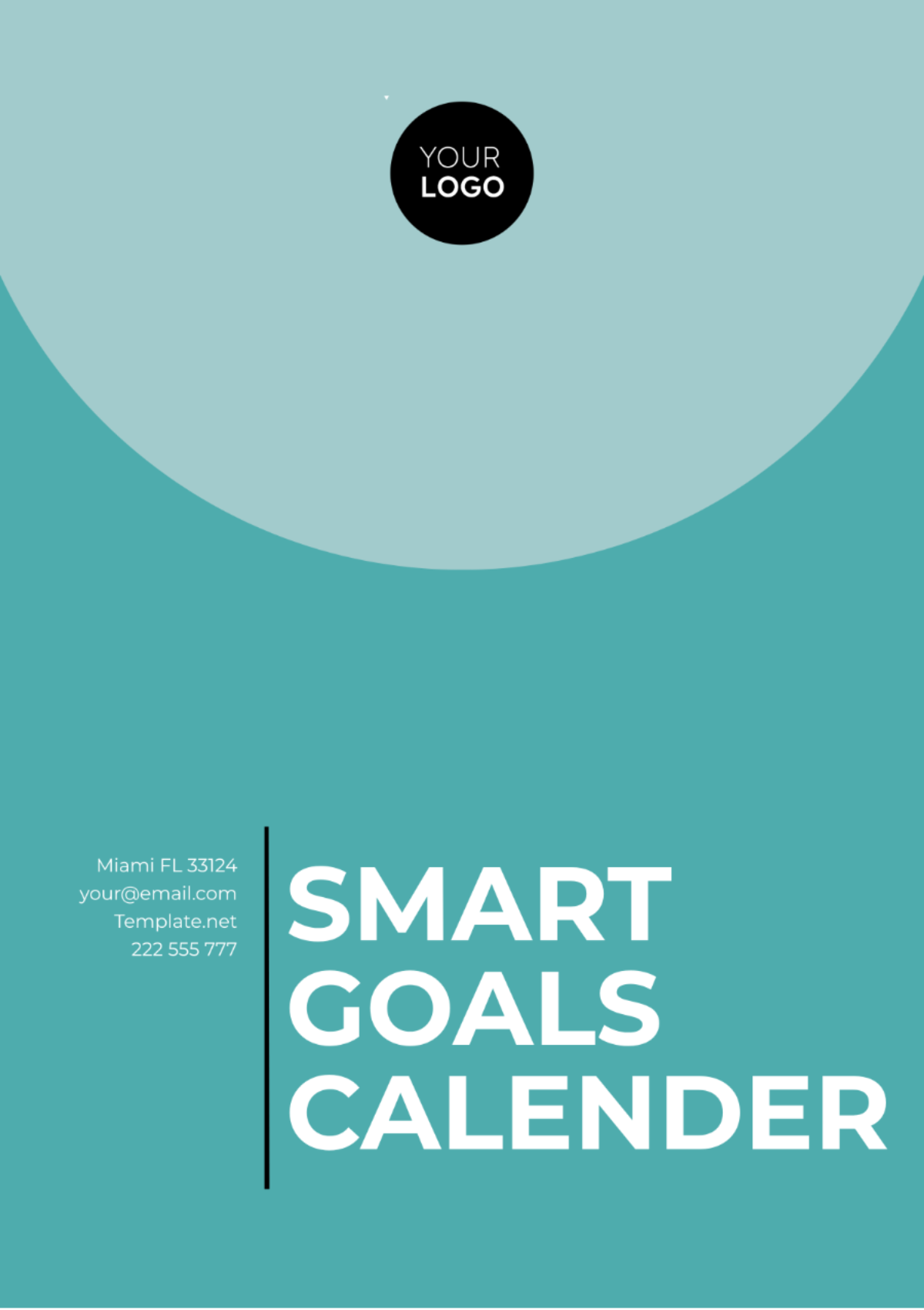 Free SMART Goals Calendar Template