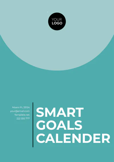 Free SMART Goals Calendar Template to Edit Online
