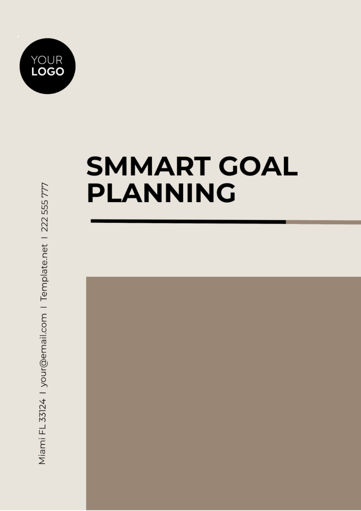 SMART Goal Planning Template