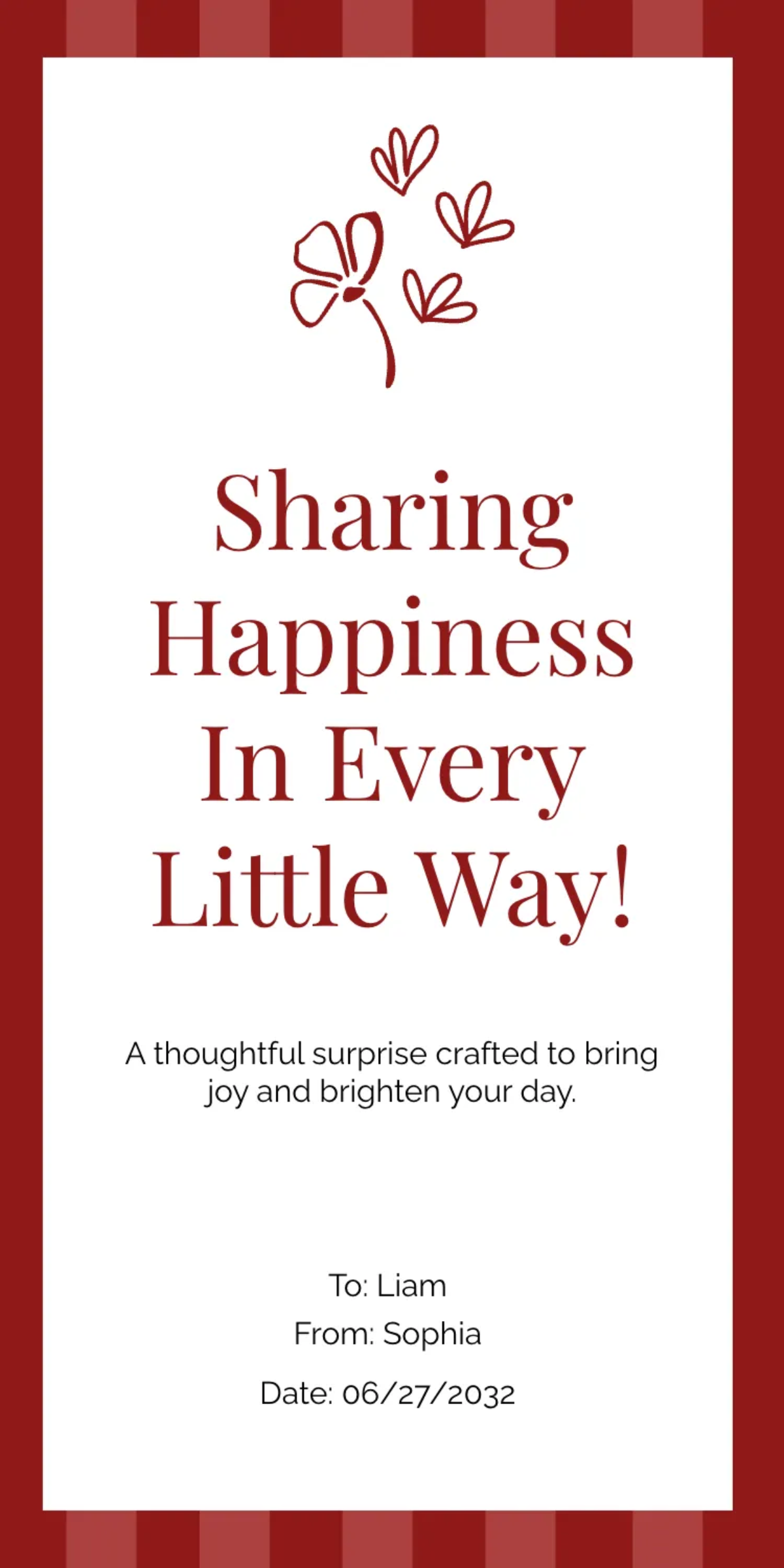 Free Creative Gift Tag Template to Edit Online