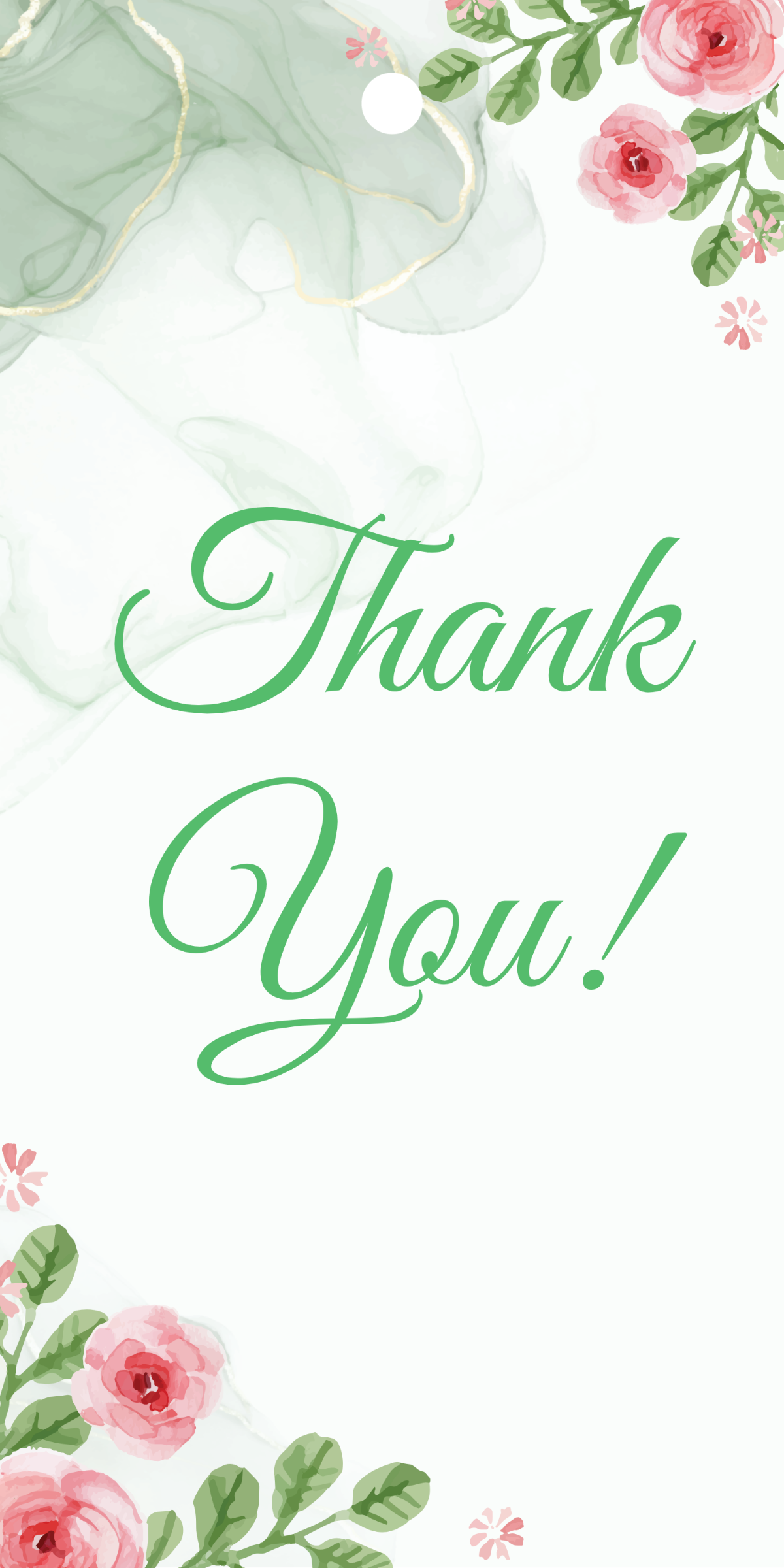 Free Thank You Tag Template