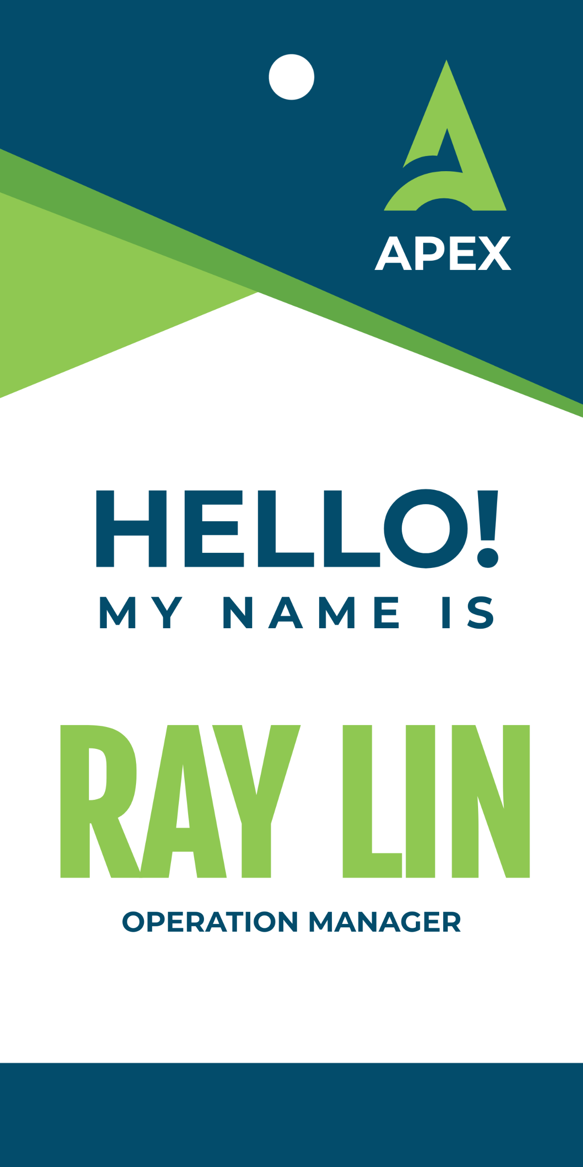 Free HR Operations Name Tag Template