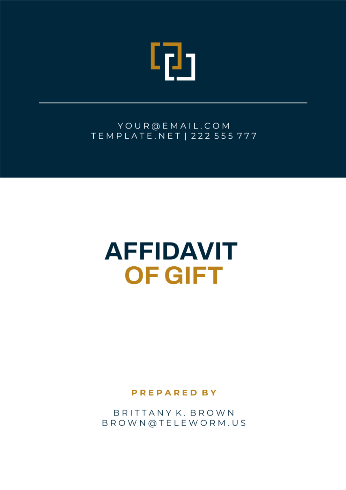 Pennsylvania Affidavit of Gift Template