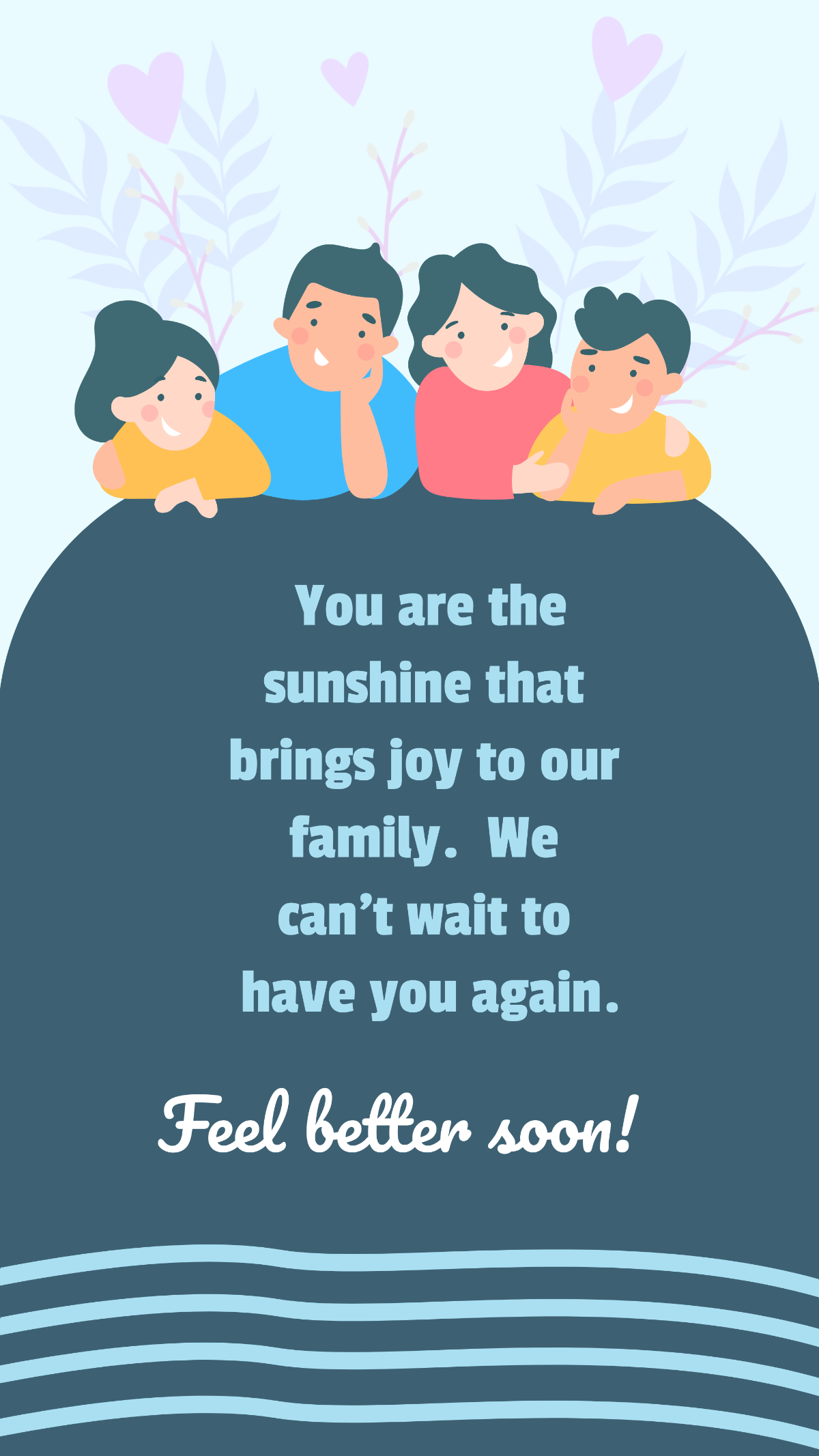 Get Well Soon Message For Family Member Template 