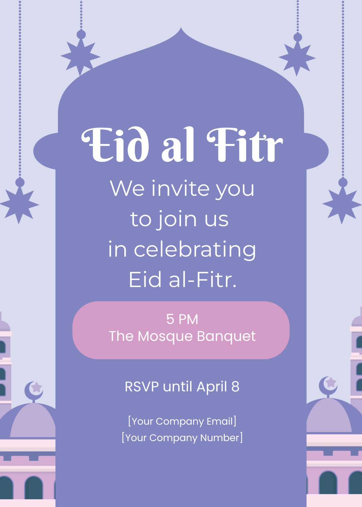 Eid al Fitr Invitation Template